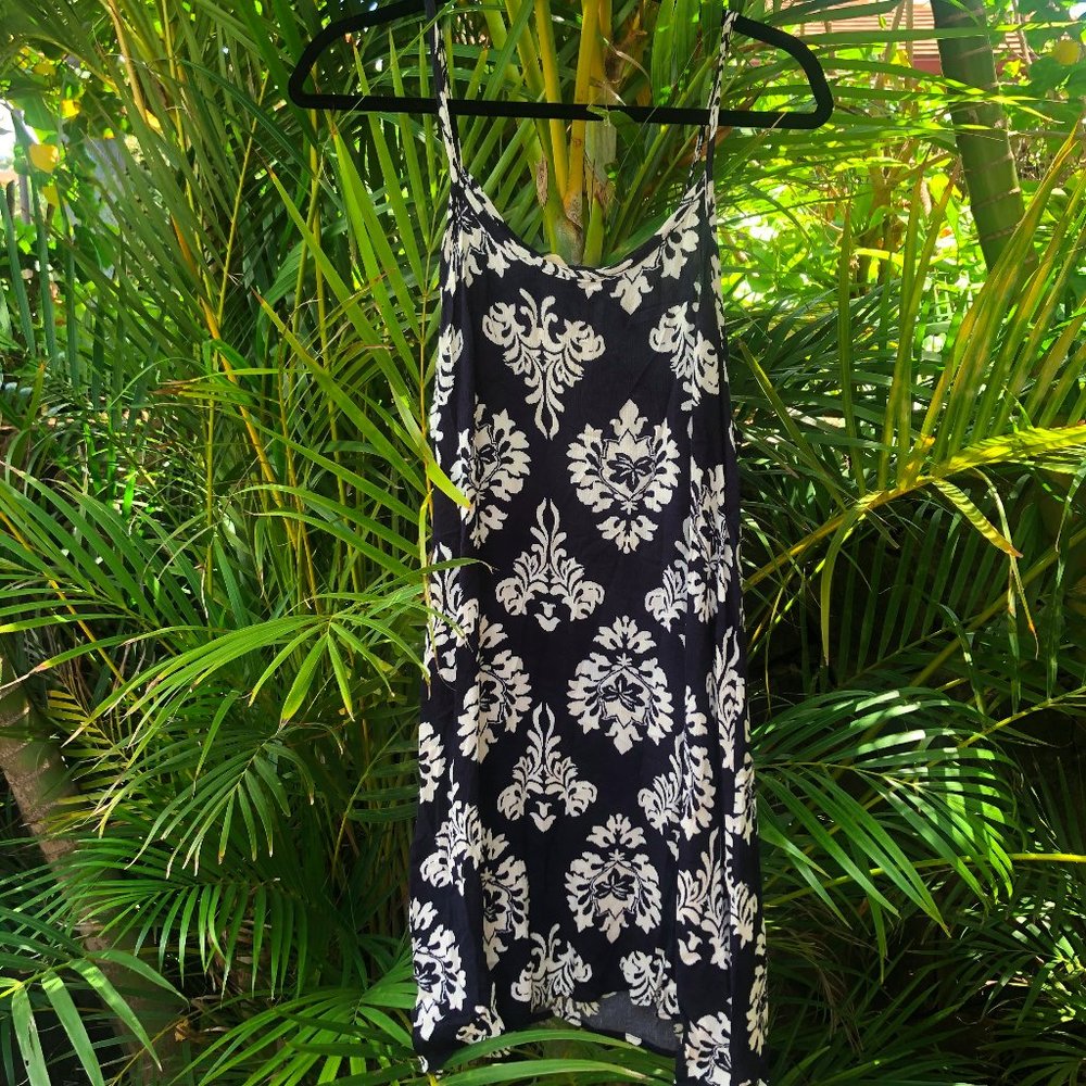 Floral Baroque Print Slip Dress - NEVER WORN